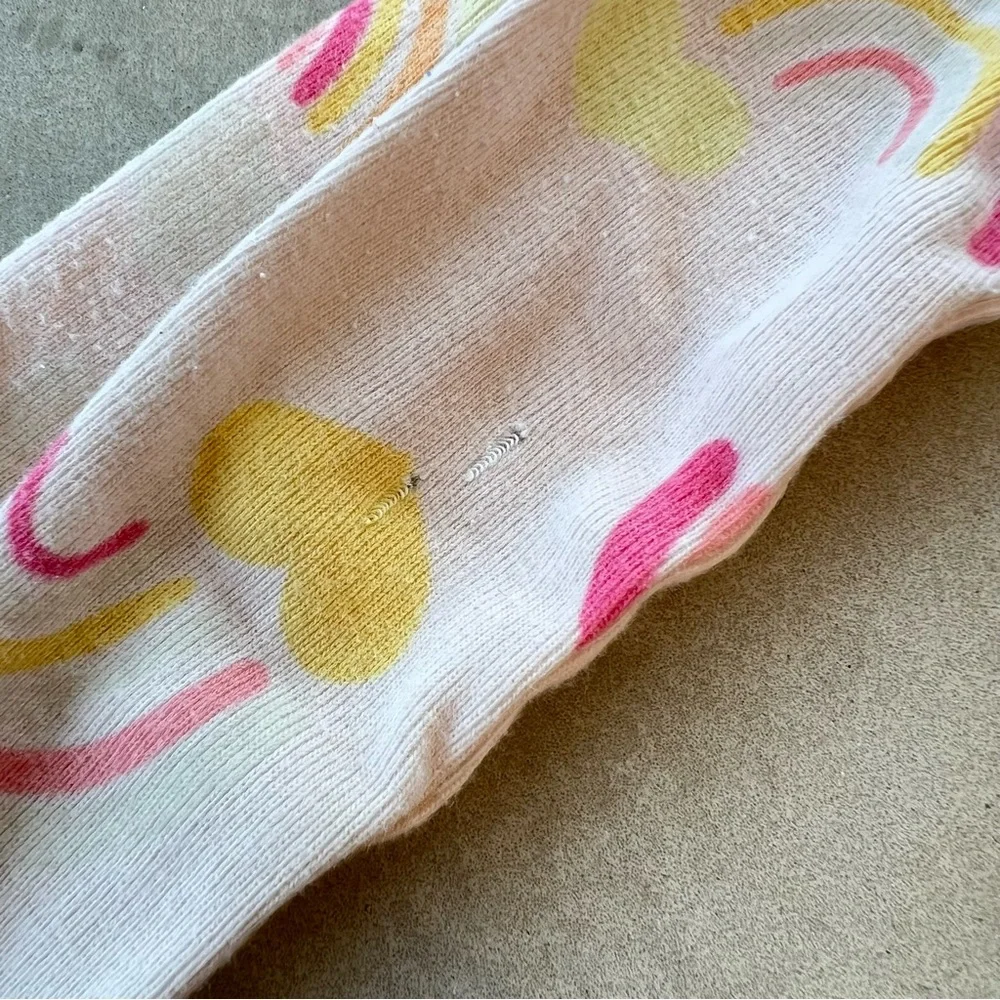 Nordstrom Glow In the Dark‎ Kids Toddler Rainbow Pajama Set Pink 3T